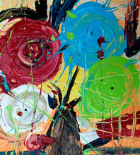 Load image into Gallery viewer, Circle of Flowers Canvas Art
