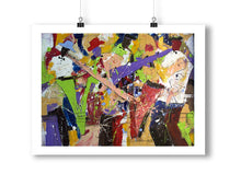 Load image into Gallery viewer, Jazz Explosion Painting, African American Art, Musical Instrument, Wall Art, Musical Abstract, Jazz Art, Wall Decor Art, Colorful Art, Print
