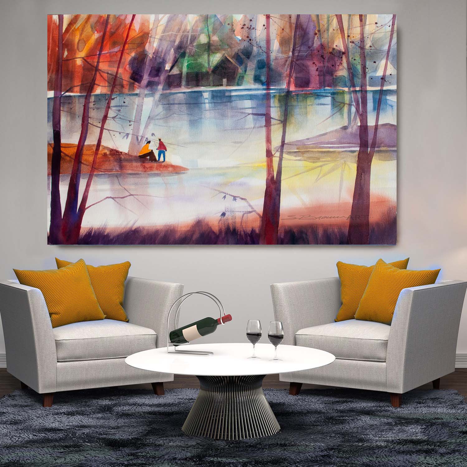 Lake Tranquility Canvas Art