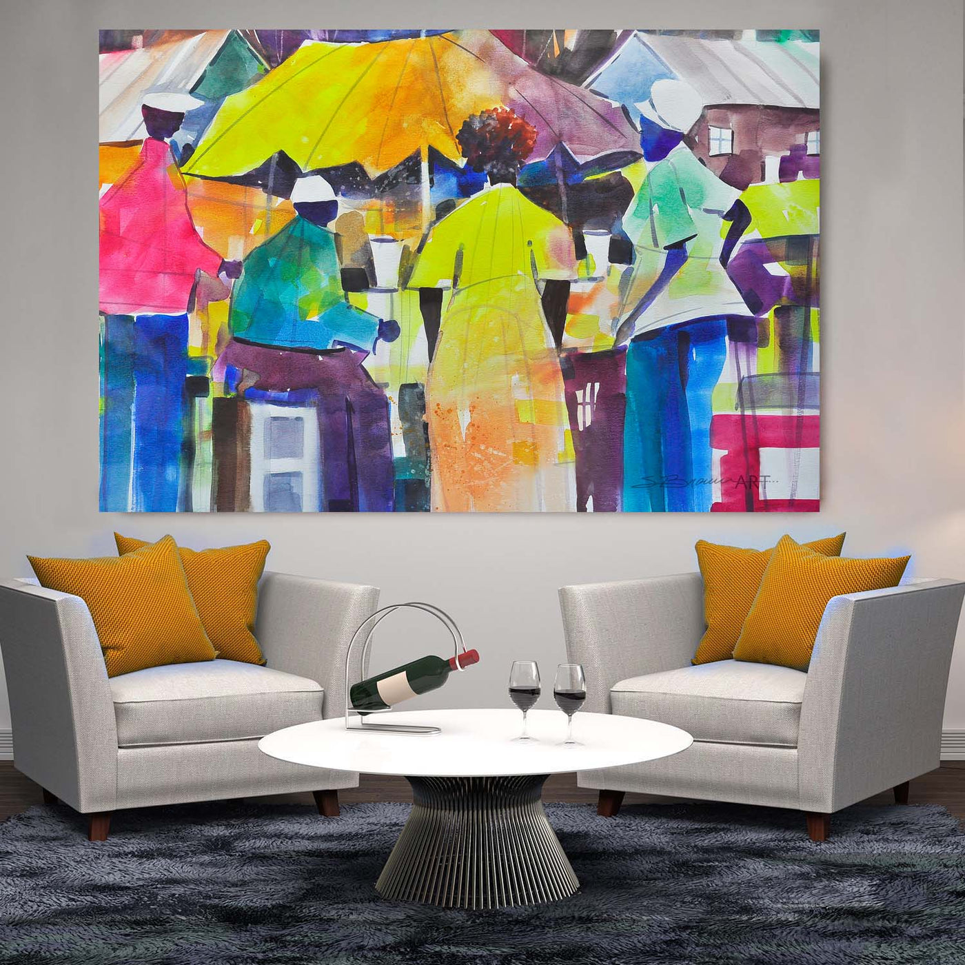 Love Gathering Canvas Art