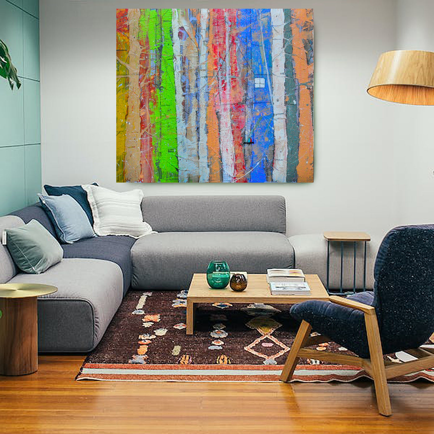 Nature Color Swing Canvas Art