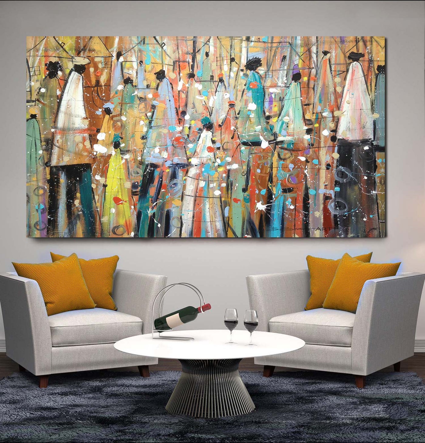 Our Colorful People Canvas Print
