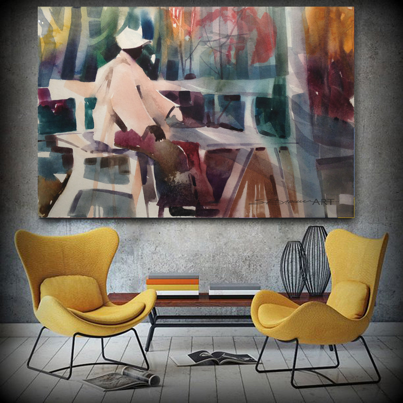 Peaceful Sitting Canvas Art