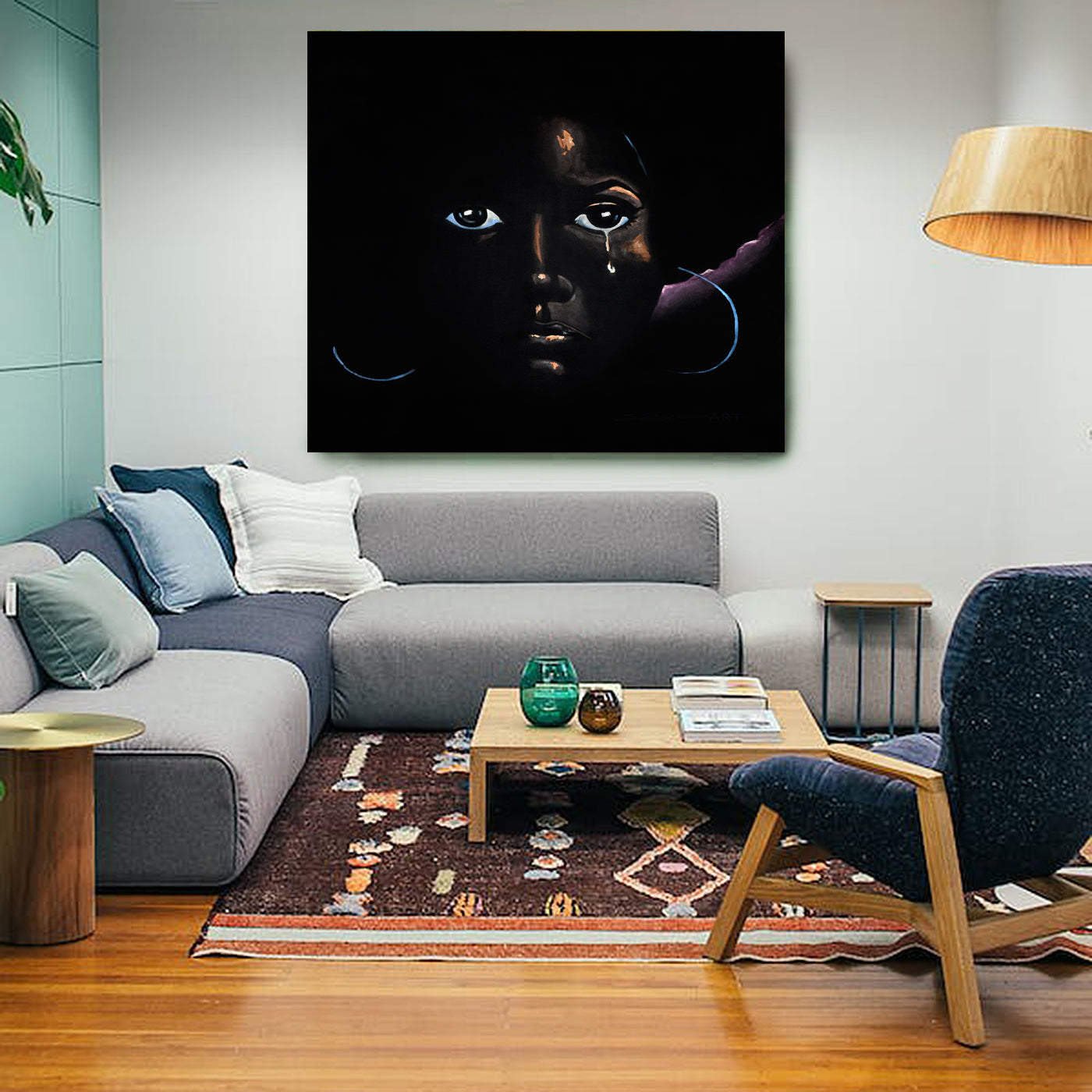 Soulful Tears on Canvas Art