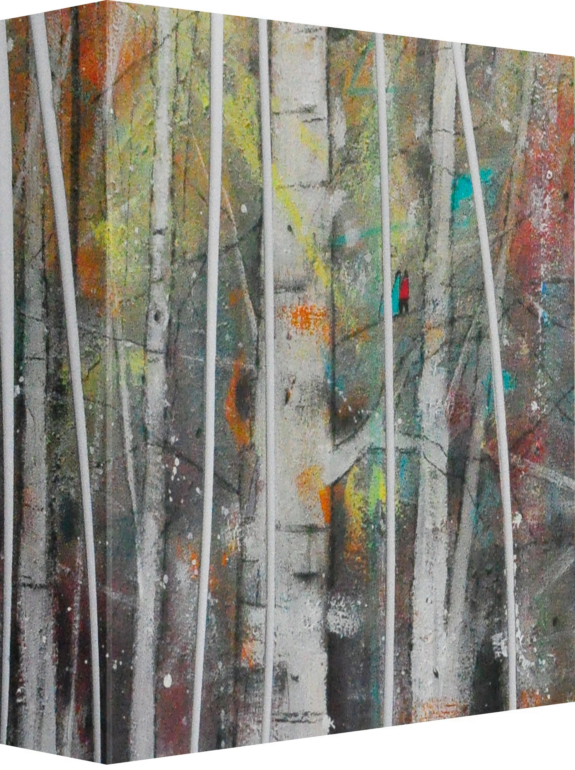 Birch Abstract Canvas Art